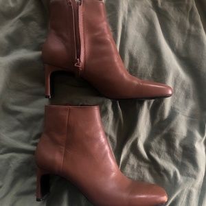 oak+fort brown heeled boots